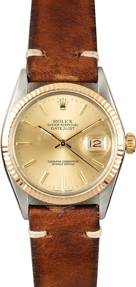 rolex women's leather watch|genuine rolex leather watch bands.